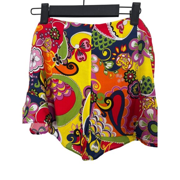 ZARA Colorful Small Floral Patterned Shorts - Picture 7 of 12